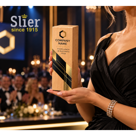 Business Awards Slier Sportprijzen Luxe Business Award van HOUT