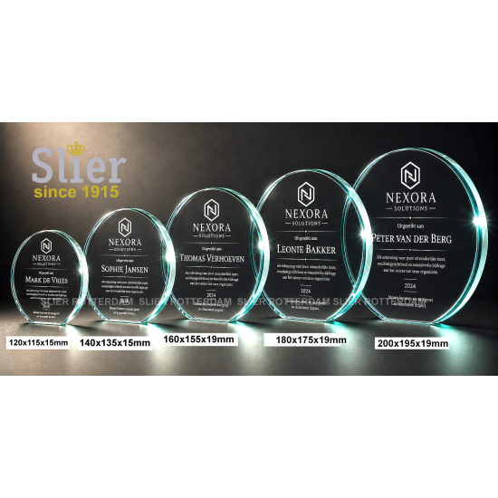 Aurora Business Business Award glas type "Aurora-business" Slier sportprijzen Rotterdam