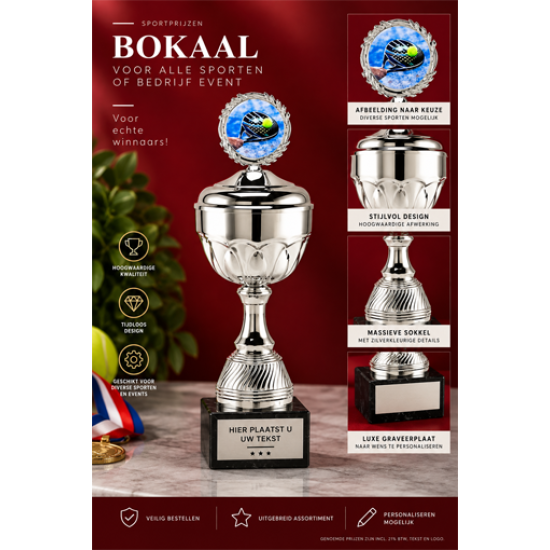 Bokaal "type Bekri"Slier Sportprijzen Rotterdam Bokaal "type Bekri"Slier Sportprijzen Rotterdam