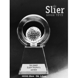 Hole in One Golf Crystal Award 