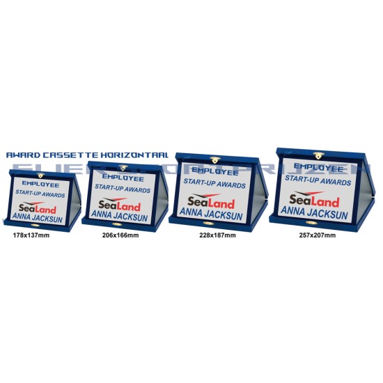 Award Cassette blauw(horizontaal) Slier sportprijzen Award Cassette blauw(horizontaal) Slier sportprijzen