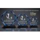 Claude glas golftrofee Glas golf trophy type "Claude"laser engraving Slier Sportprijzen Rotterdam