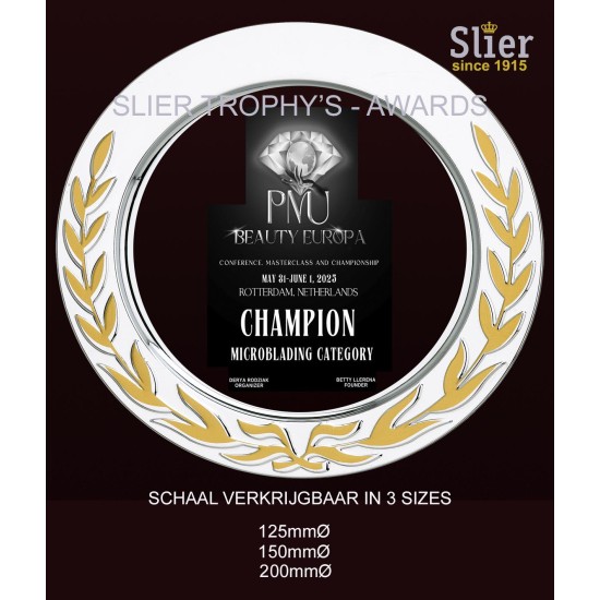 Odysee scale silver color with gold wreath