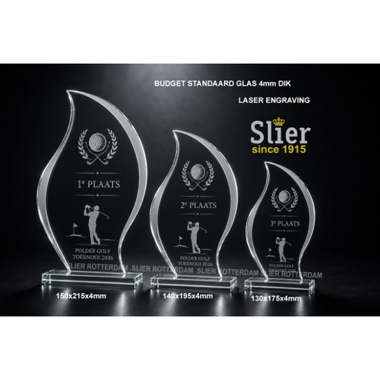 Palmer golf glas Golf standaard glas type "Palmer golf" Slier sportprijzen Rotterdam