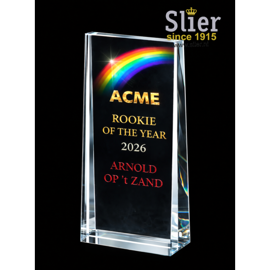 Business-award-model-Prince full color print-glas-slier-sportprijzen