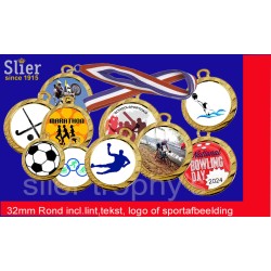 Schaatsmedaille 2-32mm rond Schaatsmedaille 2-32mm rond