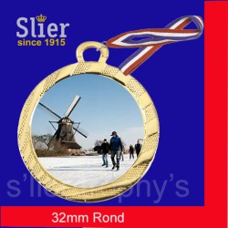 Schaatsmedaille 2-32mm rond